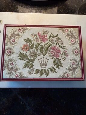 Rolex Gold Logo on Cream and Deep Red Velvet Interior Jewelry Box
